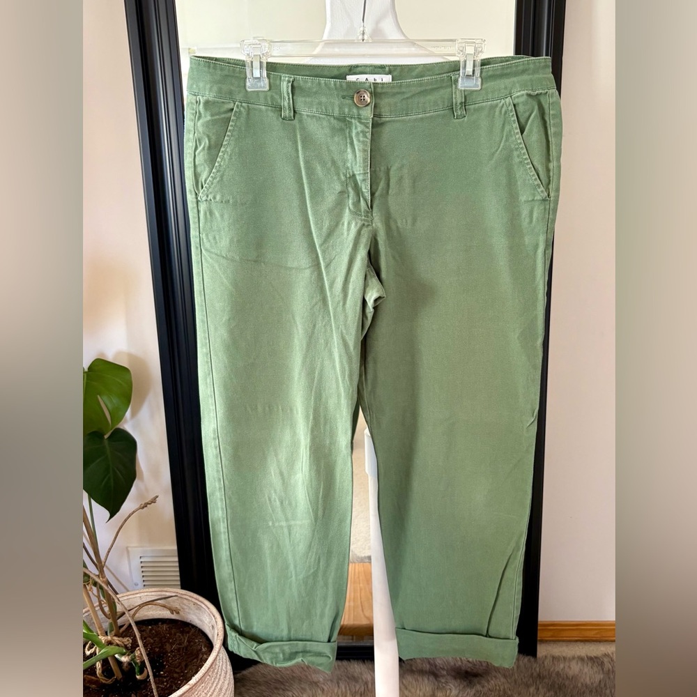 CABI Coastal Crop Green Pants